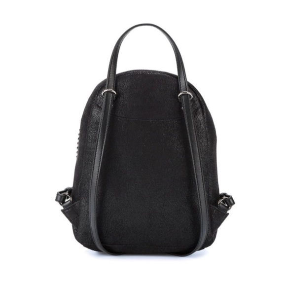 ❌SOLD❌ Stella McCartney Small Black Faux Leather Falabella Star Backpack - Picture 2 of 10